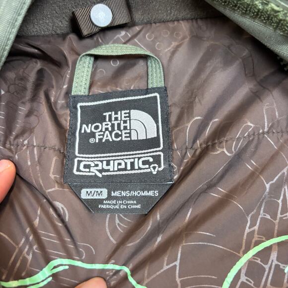 The North Face TNF Cryptic Hyvent Striped Parka Ski Snow Jacket Men's M Gorpcore - Picture 4 of 10